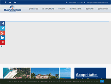 Tablet Screenshot of buonevacanzehotels.com